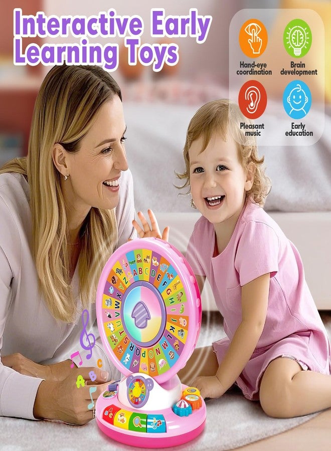 Aigybobo Toys for 1 2 3 Years Old Boys Girls, Musical Spin & Sing Alphabet Zoo with Lights & Sounds, Learning Educational Toys for Toddler 1-3, Christmas Birthday Gifts for Baby Kids Age 6-9-12-18 Months - Image 5